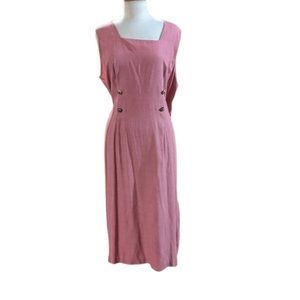 Betsy’s Things Square Neck Sleeveless Midi Dress. 18